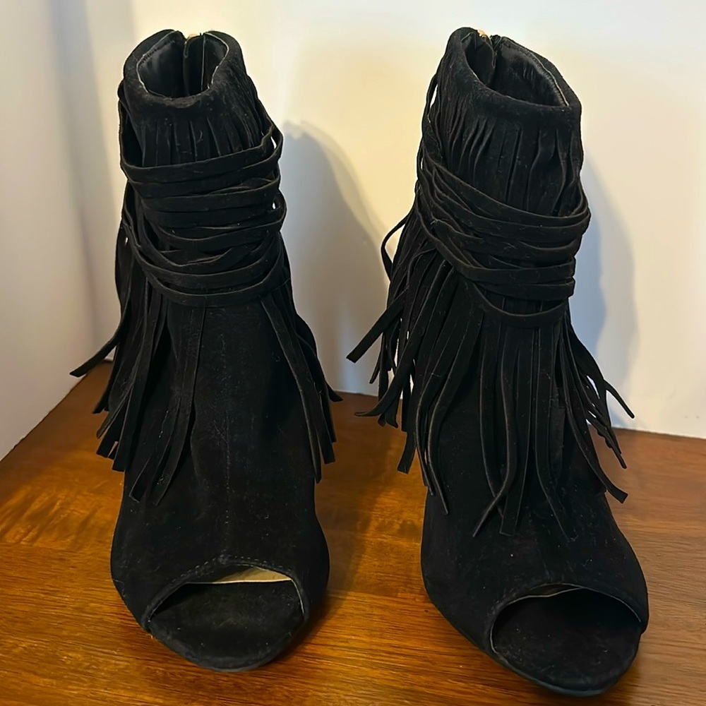 Adriana Women’s Hilda Peep toe Stiletto Heel size Black Size 5.5